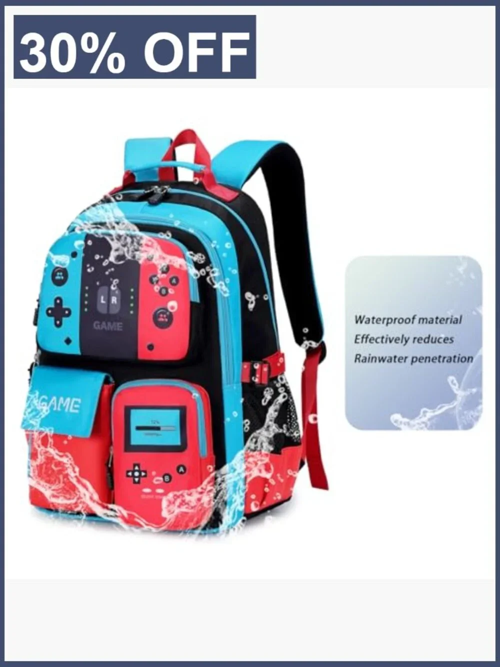 Kids' Backpack Large Capacity School Bag Glow in the Dark Teen Bookbag